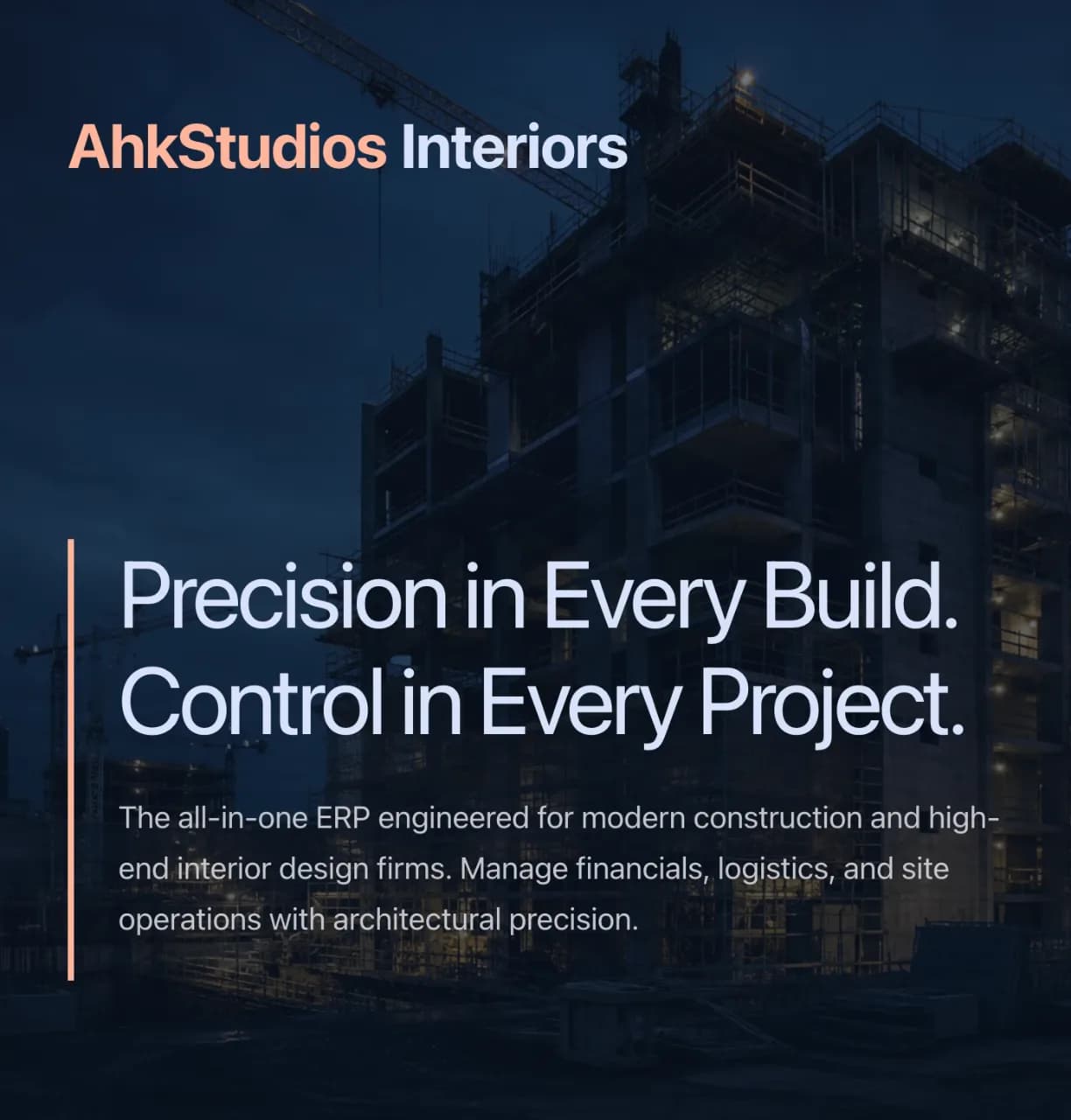 Interiors Construction ERP